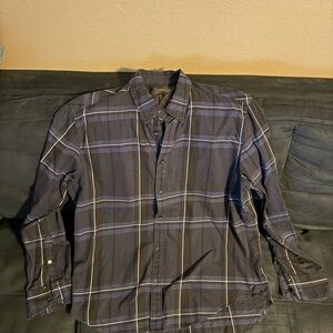 Rag & Bone Men's Black Plaid Shirt Size XL